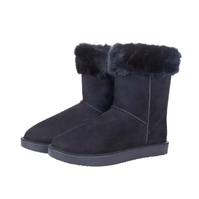 Afbeelding van HKM Allweatherlaars Davos Fur (met bontrandje) waterdicht zwart maat 35