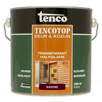 Afbeelding van Tenco TencoTop Deur &amp; Kozijn Transparant 2,5 ltr ebben Buiten onderhoud
