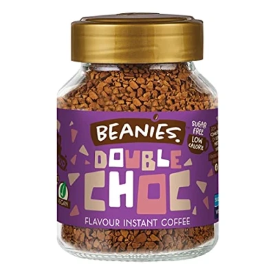 Afbeelding van Beanies Instant koffie met dubbele smaak, chocolade, 50 g