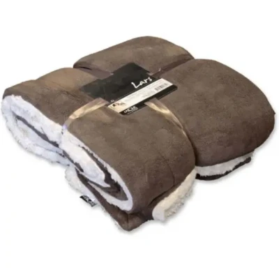 Afbeelding van Unique Living Lars XL plaid 220x240cm taupe