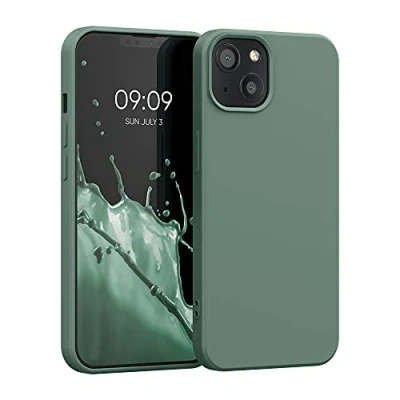 Afbeelding van kwmobile telefoonhoesje geschikt voor Apple iPhone 13 Hoesje smartphone Back cover in dennengroen