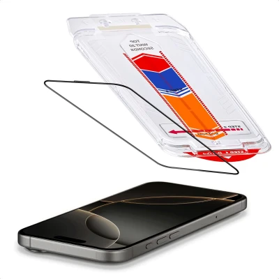 Afbeelding van Accezz Gehard Glas Screenprotector + Applicator voor de Apple iPhone 16 Pro