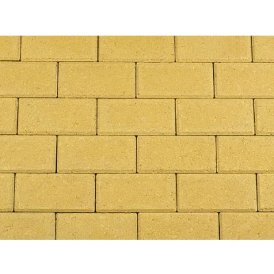 Afbeelding van Betonstraatsteen 21x10,5x8 cm geel komo