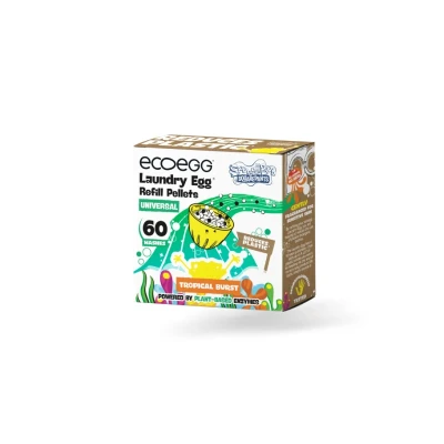 Afbeelding van EcoEgg Laundry Egg SpongeBob Tropical Burst Universal Refill 60 Wasjes