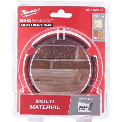 Afbeelding van MILWAUKEE 4932464935 BIG HAWG gatzaag multimateriaal 108 mm