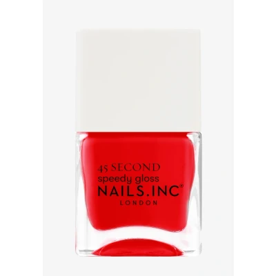 Afbeelding van Nails Inc PADDINGTON PEACE OUT Quick Drying Nagellak, felrood, sneldrogend in 45 seconden, nagelversterking met hexanaal, calcium, magnesium, zonder dierenleed, perfecte manicure