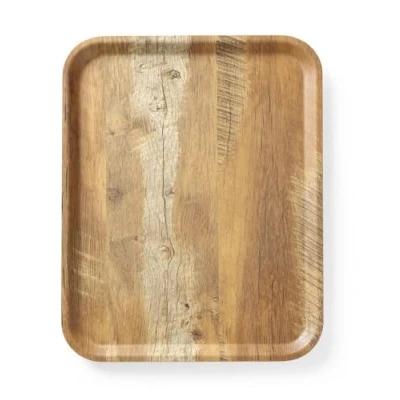 Afbeelding van Hendi Dienblad Rechthoek Melamine Hout Bedrukking Eiken 330x430mm