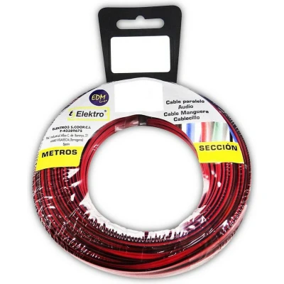 Afbeelding van Audiokabel EDM 2 x 0,75 mm Rood/Zwart 5 m