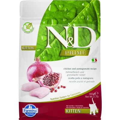 Afbeelding van N&amp;D Prime voeding voor de kitten Kip 300 gr.