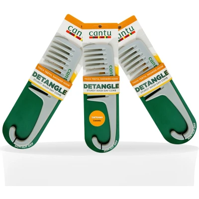Afbeelding van Cantu Sturdy Detangle Comb Thick Teeth Shower Hook Kam Anti haar klit
