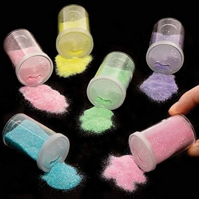 Afbeelding van Baker Ross Pastel Glitter Buizen, 6 stuks, kunstbenodigdheden voor kinderen (AX703)