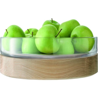 Afbeelding van L.S.A. Lotta Serveerschaal Ø 31 cm Transparent / Glass