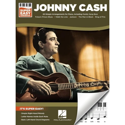 Afbeelding van JOHNNY CASH SUPER EASY SONGBK