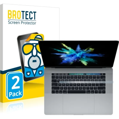 Afbeelding van BROTECT Screenprotector voor Apple MacBook Pro 15&quot; 2017 (ALLEEN Touch Bar) Folie Beschermfolie matte (2 Stuks)