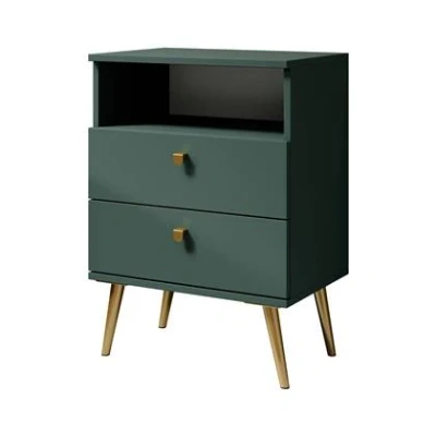 Afbeelding van Meubella Nachtkastje Hidde Groen 50 cm