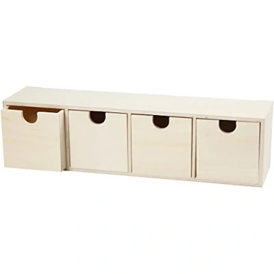 Afbeelding van Ladenkast, afm 9,2x34,7 cm, binnenmaat 7,2x7,2 1 stuk, triplex