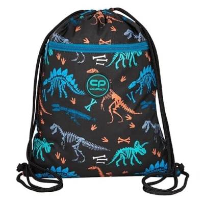 Afbeelding van Coolpack Uniseks sporttas met trekkoord, fossiel groen, één maat, meerkleurig, Meerkleurig