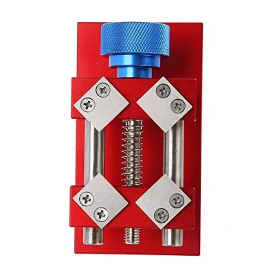 Afbeelding van Ichiias Watch Bezel Removal Tool Workbench Back Case Opener Reparatieset voor polshorloges, reparatie van horloges, professioneel gereedschap (rood)