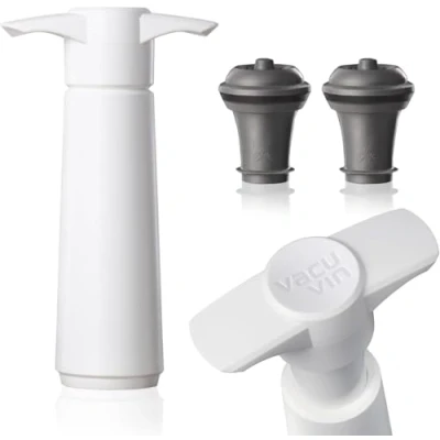 Image de Coffret pompe à vide + 2 bouchons blanc Vacu Vin 09812606