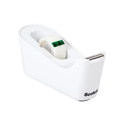 Afbeelding van Plakbandhouder Scotch C18 wit + 1rol magic tape 19mmx33m