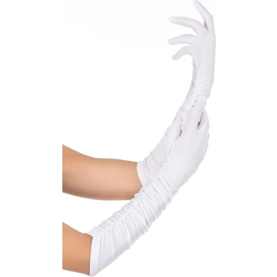 Afbeelding van WIDMANN Elegante lange witte handschoenen voor volwassenen