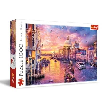 Afbeelding van Trefl Italie, les charmes de Venise Puzzle 1000 Pièces DIY, Divertissement créatif, Classiques pour Adultes et Enfants à partir 14 ans