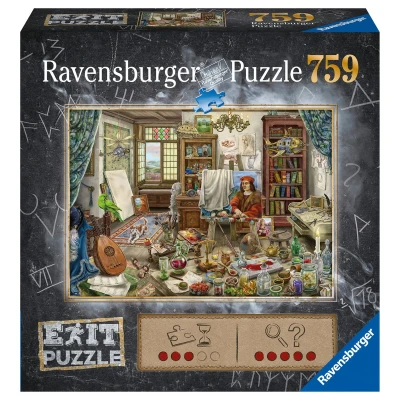 Afbeelding van Ravensburger EXIT puzzel 16782 Het atelier 759 stukjes: ontmoet mysterie