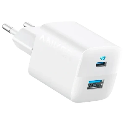 Image de Anker 323 Dual USB C Chargeur Rapide 33W Blanc