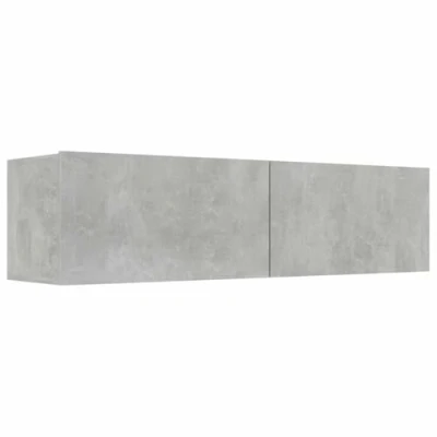 Image de vidaXL Meuble TV Gris béton 120x30x30 cm Bois d’ingénierie801494