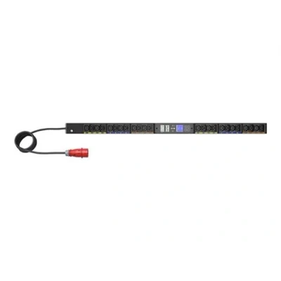 Image de Eaton G4 Unité de distribution secteur (rack montable) 16 A, entrée mesurée CA 240/415 V 11 kW triphasé Ethernet 10/100/1000, serial : IEC 60309 16A connecteurs sortie 24 (12 x 60320 C13, 12 C39) 0U 3 m