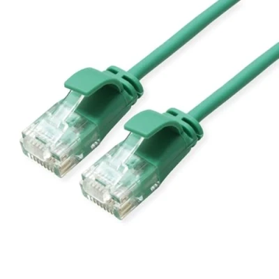 Afbeelding van ROLINE GREEN UTP patchkabel Cat.6A (Class EA), LSOH, extra dun, groen, 0,3 m