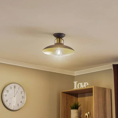 Afbeelding van Plafondlamp Felix, blauw/goud