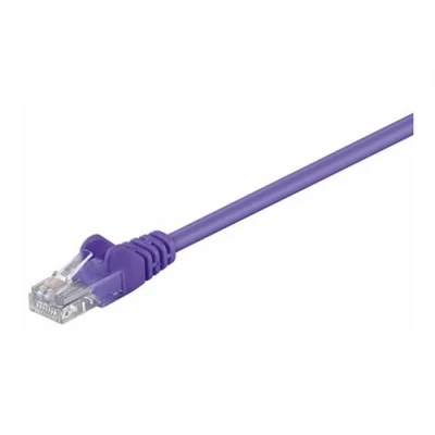 Image de MicroConnect Câble réseau RJ 45 (M) pour 25 cm UTP CAT 5e moulé, bloqué violet