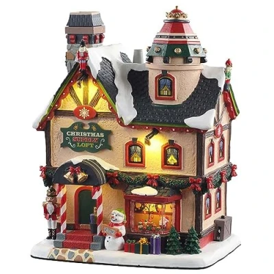 Afbeelding van Christmas supply loft (smoking) with 4.5v adaptor LEMAX
