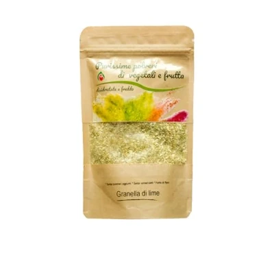 Afbeelding van Biocal limoengranel / 100% natuurlijk ideaal voor gastronomische gerechten en grillgerechten lage temperatuur gedroogd fruit ruw botanische voeding 30 g