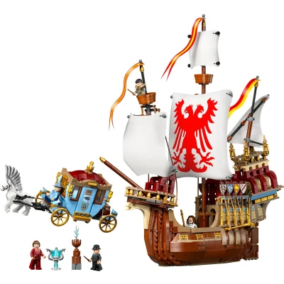 Afbeelding van LEGO® Harry Potter™ Toverschool Toernooi: de aankomst set, koets van Beauxbatons en schip Klammfels speelgoed voor kinderen, magisch cadeau jongens, meisjes fans 76440