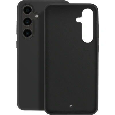 Afbeelding van 3mk, Silicone Hoesje Geschikt voor Samsung Galaxy S24 FE Schokbestendig met Microvezel Binnenkant, Zwart
