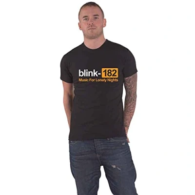 Afbeelding van Blink182 Lonely Nights Heren T shirt L Zwart