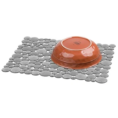 Image de Interdesign 09253eu bubbli tapis d&#039;évier grand graphite