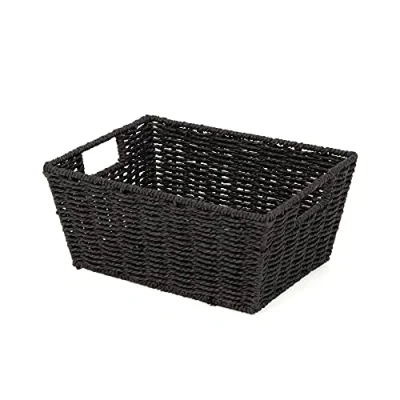 Afbeelding van Compactor Etna RAN6543 opbergmand van papier en metaal, geweven, 31 x 24 14 cm, zwart