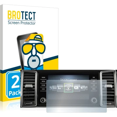 Afbeelding van BROTECT Screenprotector voor Skoda Columbus Kodiaq 2020 2021 Infotainment System Folie Beschermfolie matte (2 Stuks)