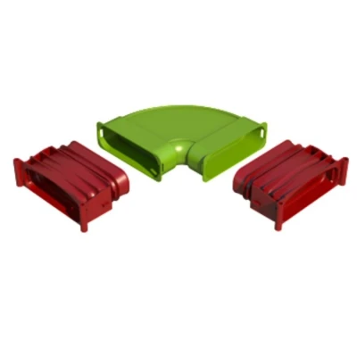 Afbeelding van Ubbink AE45SC bocht horizontaal 90o set 0188544