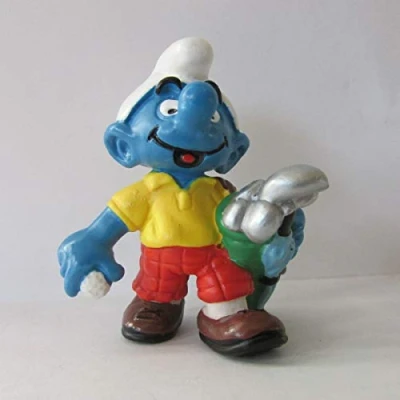 Afbeelding van Golfer De smurfen speelfiguur van golf smurf (5 cm) Schleich.