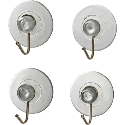 Afbeelding van Wenko Afzuighaak 4 Cm Nikkel Transparant Stuks