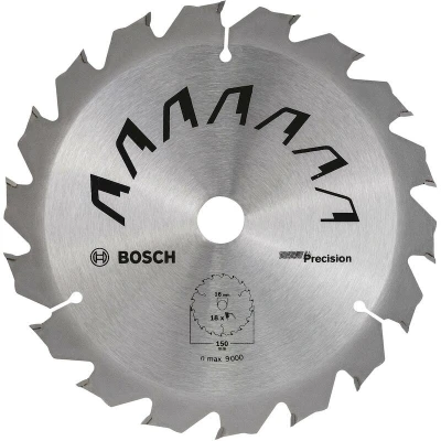 Afbeelding van Bosch Accessories Precision 2609256D62 Hardmetaal cirkelzaagblad 150 x 16 mm Aantal tanden: 18 1 stuk(s)