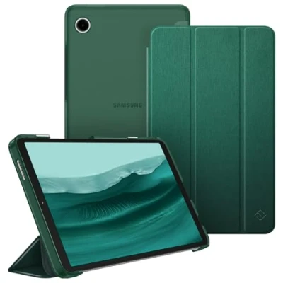 Afbeelding van Fintie Ultradunne beschermhoes voor Samsung Galaxy Tab A9 8,7 inch 2023, doorschijnende achterkant hoes tablet SM X110/X115/X117, donkergroen