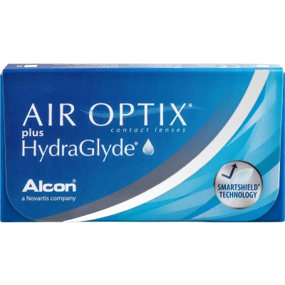 Afbeelding van 0.25 Air Optix® Plus Hydraglyde® 6 pack Maandlenzen BC 8.60 Contactlenzen