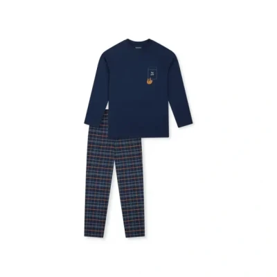 Afbeelding van Schiesser Pyjama DUNKELBLAU 140