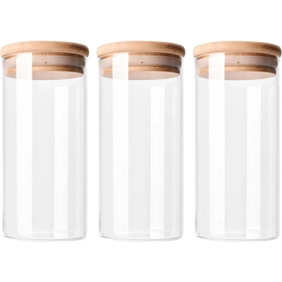 Afbeelding van Krumble Voorraadpotten glas 1000 ml per pot Set van 3