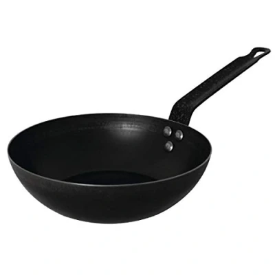 Afbeelding van Plaatstalen Wokpan 28cm Vogue GG722 Horeca &amp; Professioneel